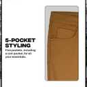DKNY Men's Pants - 5 Pocket Pants for Men | Stretch Casual Pants for Men Slim Fit Pants - Mens Performance Pants | Comfortable Slim Fit Work Pants for Men | Stretch Cotton Travel Pants for Men Khaki (33W x 29L)