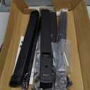 Rfiver Table Top TV Stand with Height Adjustable TV Legs, TV Stands Base with Cable Management for Most 37 to 86 Inch Flat or Curved TVs, Steel TV Feet Holds up to 150 lbs, Max VESA 800x600mm, Black