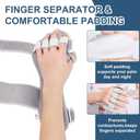 Resting Hand Splint Stroke Hand Brace with Finger Separators, Night Immobilizer Wrist Finger Brace with Sling for Carpal Tunnel & Stroke Recovery (S-Right)