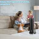 Waterless Essential Oil Diffuser for Large Room, 1000 Sq Ft Coverage with Bluetooth App & Remote Control, Cold Air Aromatherapy Machine for Home Office, Quiet Operation, Black