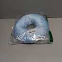 Piercing Pillow for Side Sleepers with an Ear Hole, Donut Pillow for Ear Pain CNH | Pain Relief Sleeping | Pressure Sore | Side Sleepers | Satin Washable and Adjustable Ear Protector (Haze Blue)