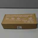 40oz Leak-proof Tumbler Lid Compatible for Stanley, 2 Pack Replacement Tumbler Lids Fit for Stanley Quencher 2.0 Tumbler 40 OZ, with Straws and Cleaning Brush