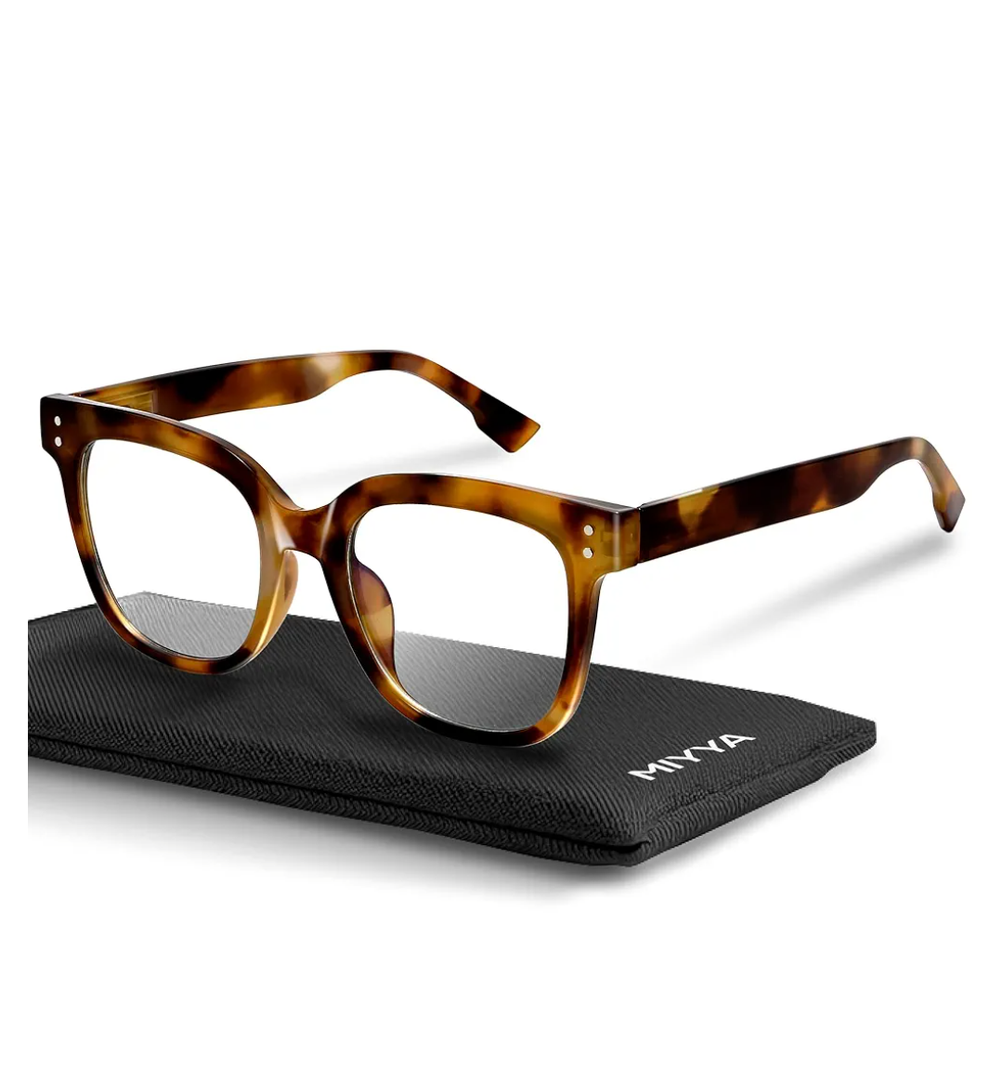 miyya Oversized Blue Light Glasses For Woman, Fashion Computer Screen Glasses, Non Prescription Eyeglasses For Women
