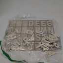 Wooden Alphabet, DIY Letters for Crafts (3 Inches, 83 Pack)