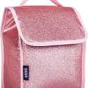 Wildkin Kids Insulated Lunch Bag  Reusable, Ideal for Hot/Cold Snacks, School & Travel - Pink Glitter