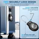 4 Pack Waterproof AirTag Holder for AirTag 1st & 2nd Generation,AirTag Keychain with Secure Lock,AirTags Case Cover for Apple AirTag Accessories for GPS Item Finder Tracker Luggage, Bag,Key,Pet,Black, Small
