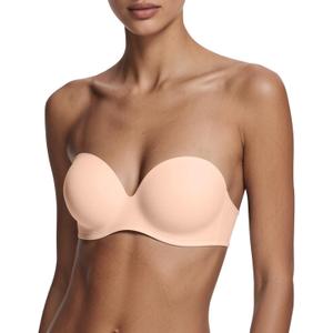 Strapless Bras for Women with Support - Womens Underwire Push Up Plunge Full Coverage Tshirt Bra with Extender (34B)