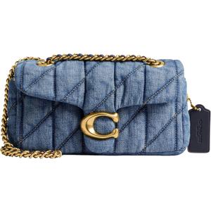 COACH Women's Quilted Leather Tabby 20 Shoulder Bag (Indigo)