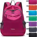 YZAOLL Small Lightweight Packable Hiking Backpack, 20L Hiking Backpack Day Pack for Women Men Travel Camping Vacation,Rose