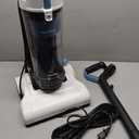 Amazon Basics Upright Bagless Vacuum Cleaner for Carpet and Hard Floors, Washable Filter, Crevice and Upholstery Tools, Detachable Handle, Lightweight, 1.7L Dust Cup, 25ft Cord, Black/White