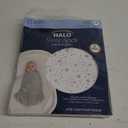 HALO 100% Cotton Sleepsack Swaddle, 3-Way Adjustable Wearable Blanket, TOG 1.5, Midnight Moons Grey, Preemie, Birth-5lbs (Preemie (Pack of 1))