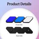 Grille Decor Badge, Tri-Color Grille Insert Trims, Tri-Color Grille Badge Emblem Decoration Accessories Car Truck Label Fit for Most Vehicles (Blue)