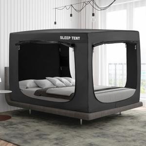 YAVIL Bed Tent Queen Bed Canopy Tents for Kid and Adult - Portable Dream Tent Indoor Sleeping 93% Blackout Tents