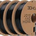 PETG Filament 1.75mm 3D Printing Filament 1kg*4 Bundle 3D Filament 1.75mm Dimensional Accuracy +/- 0.03mm Non Tangling Non Clogging,Print with Most 3D Printers-4Pack Black