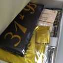 73rd Birthday Decorations Men Women with 73rd Birthday Banner, Black and Gold Table Cloth, Number Balloons, Sash, Cake Topper and Candles