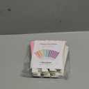 Mini Popcorn & Candy Favor Treat Boxes For Birthday, Bridal and Baby Shower - Assorted Striped Design - 36 Count (Rainbow Pastel Mix)