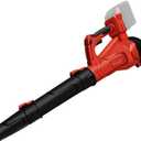 Leaf Blower Cordless for Milwaukee M18 Battery (No Battery) - 580CFM & 6 Speed Levels, Electric Brushless Cordless Handheld Blower for Town Care, Patio, Blowing Leaves and Snow (Black & Red)
