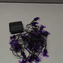 Solar Outdoor String Lights Warm Spider Decorative Led Light String Halloween Decoration Easy Install Purple Spider Lamp