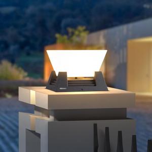 Outdoor Post Lights, High Voltage Hardwired LED Pillar Lights Outdoor, IP54 Waterproof Garden Column Lamp, Large Decorative Post Top Lighting for Driveway, Yard, Porch, Pathway, Patio