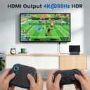 Portable Docking Station for Nintendo Switch 2, Switch OLED & Switch, 4K@60Hz HDR TV Dock Travel Mini Stand, 60W PD Fast Charging, 3 USB Ports Hub for Controllers, Compact Replacement OEM Dock