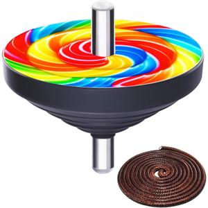 Spinning Top Game Set Paeng-y - Traditional Korean Folk Game Paengi - Fun Paeng-i for Family Squid Parties Gifts