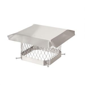 Shelter 9" x 9" Single Flue Bolt-On Chimney Cap, Fully Assembled, Stainless Steel