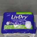 LivDry Adult Incontinence Underwear, Extra Absorbency Adult Diapers, Leak Protection, Medium, 19-Pack