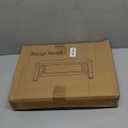 Wooden Step Stools with Anti Slip Pat for Adult, Heavy Duty Bedside Foot Stools with 400-LBS Capacity for High Beds, 7" Tall Bed Steps for Bedroom Kitchen Bathroom, Rustic Brown