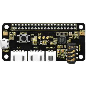 KEYESTUDIO ReSpeaker 2-Mic Pi HAT V1.0 for Raspberry Pi 4/4B, Raspberry Pi 3 3B+/2 2B