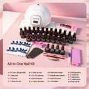 JODSONE 36Pcs Jelly Gel Nail Polish Kit with 4 Functional Gel for All Seasons