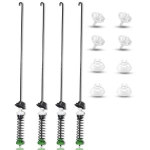 W11396716 W11171694 Washer Suspension Rod Kit (4 Pcs) fit for Whirlpool Kenmore maytag MVW6230HW0 WTW6120HW0 WTW5105HW0 WTW5100HC3 WTW5100HW0 WTW5100HW3 WTW5105HW1 -Rod Length 24.4in