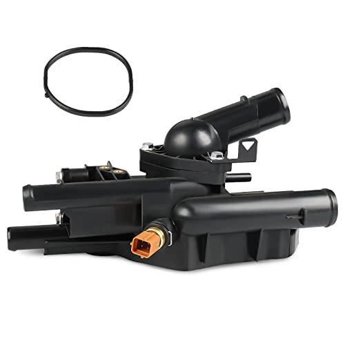 WMPHE Engine Coolant Thermostat Housing Assembly Replacement for 256002G600 Compatible with 2008-2010 Hyundai Sonata/Kia Rondo, 2009-2010 Kia Optima 2.4L