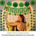 2 x 40ct St. Patrick's Day Decorations Kit, Hanging Swirls, Banner, Shamrock Garlands for St. Patrick's Day Decor, Saint Patrick's Day Party Favor