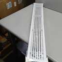 Linear Bar Air Grille 44" X 4", Aluminum Air Supply/Return Grilles,Easy Air Flow,Removable Grille/Door-HVAC Air Vent Cover,White[Outer Dimensions: 44.8"w X 4.8"h]