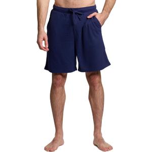 Mad Dog Mens Pajama Shorts - Comfy Knit Lounge Sleepwear with Pockets, Men's Summer House Pajama Bottoms, Sizes S to 2XL (Blue, L)