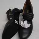 Womens Black Cross Strap Character Shoes Latin Salsa Ballroom Dance Heels Wedding Dress Pumps (5)