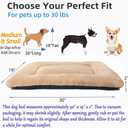 Dog Beds Crate Pad for Medium Dogs Fit Metal Crates or Cages,Ultra Soft Dog Kennel Mat for Crates Washable with Anti-Slip Bottom Kennel Pad for Dogs Cozy Sleeping Mattress,30" x 19",Light Brown