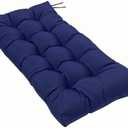 Waterproof Outdoor Bench Cushion, 51"x20", Swing Cushion Patio Furniture Cushions 3 Seater, for Garden Patio Furniture Lounger Bench (Nazy Blue)