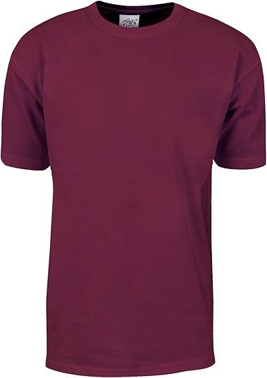 Shaka Wear Men's T Shirt – Max Heavyweight Cotton Short Sleeve Crew Neck Plain Tee Top T-shirts Regular Big Tall Size 2XL 2 pc