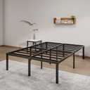 LUMUNANCE Metal Bed Frame Full Size - 18 Inch Heavy-Duty Full Platform Bed Frame No Box Spring Needed, Easy Assembly, Noise-Free, Sturdy Mattress Foundation, Underbed Storage Space