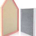 Carbhub Engine & Cabin Air Filter Compatible with Dodge Challenger Charger 3.6L 5.7L 6.2L 6.4L 2011-2023 Compatible with Chrysler 300 2011-2023 Replace 68071668AA 04861746AB