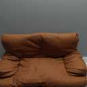 Pet Sofa Bed, Vintage Cat Dog Faux Leather Sofa with Non-Slip Bottom for Dogs Cats (Brown, Medium)