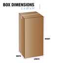 BOX USA Shipping Boxes Large 8"L x 8"W x 48"H 20-Pack, Cardboard Box for Shipping, Moving, Mailing, Packing, Packaging and Storage