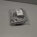 Kabel-Elektro 4 Ft. washing machine hoses Set (Straight / 90 deg.). Wide internal Diameter, 3/4 inches connector compatible NPT faucets and washing ports, Stainless Steel, PVC