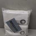 ChrisDowa White 100% Blackout Curtains for Bedroom with Black Liner, 2 Thick Layers Total Blackout Thermal Insulated Grommet Window Curtains 2 Panels Set (Pure White, 52 x 84 Inch)