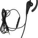 Pyhodi Single Side Earbud Headphones, Wired Single Ear Monaural Headset with Wide Compatibility, Lightweight Earpiece Headset with Microphone Wired Noise Cancelling for Call Center Office (3.5mm)