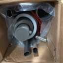6.5x10FT Rectangular Patio Umbrella with Push Button Tilt & Crank Lift for Garden,UV Protection Outdoor Umbrella for Deck,Pool and Yard,Red