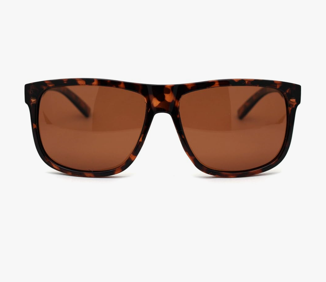 SA106 Polarized Mens Oversize Hipster Horn Rim Plastic Sunglasses