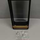 Grand patio Outdoor LED Solar Wall Sconce with Shelf Planter, Waterproof Solar-Powered Decorative Wall Lamp for Porch and Patio, Black, L-Rectangle