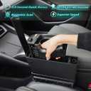 Car Gun Safe, Biometric Pistol Safe for Vehicle Console with PIN Code & Key, Quick Access Handgun Safe Lock Box for Truck & SUV, Bedside, Wall, and Desk, Includes Security Cable, Gifts for Men